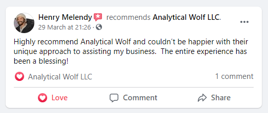 HMM review for Analytical Wolf LLC